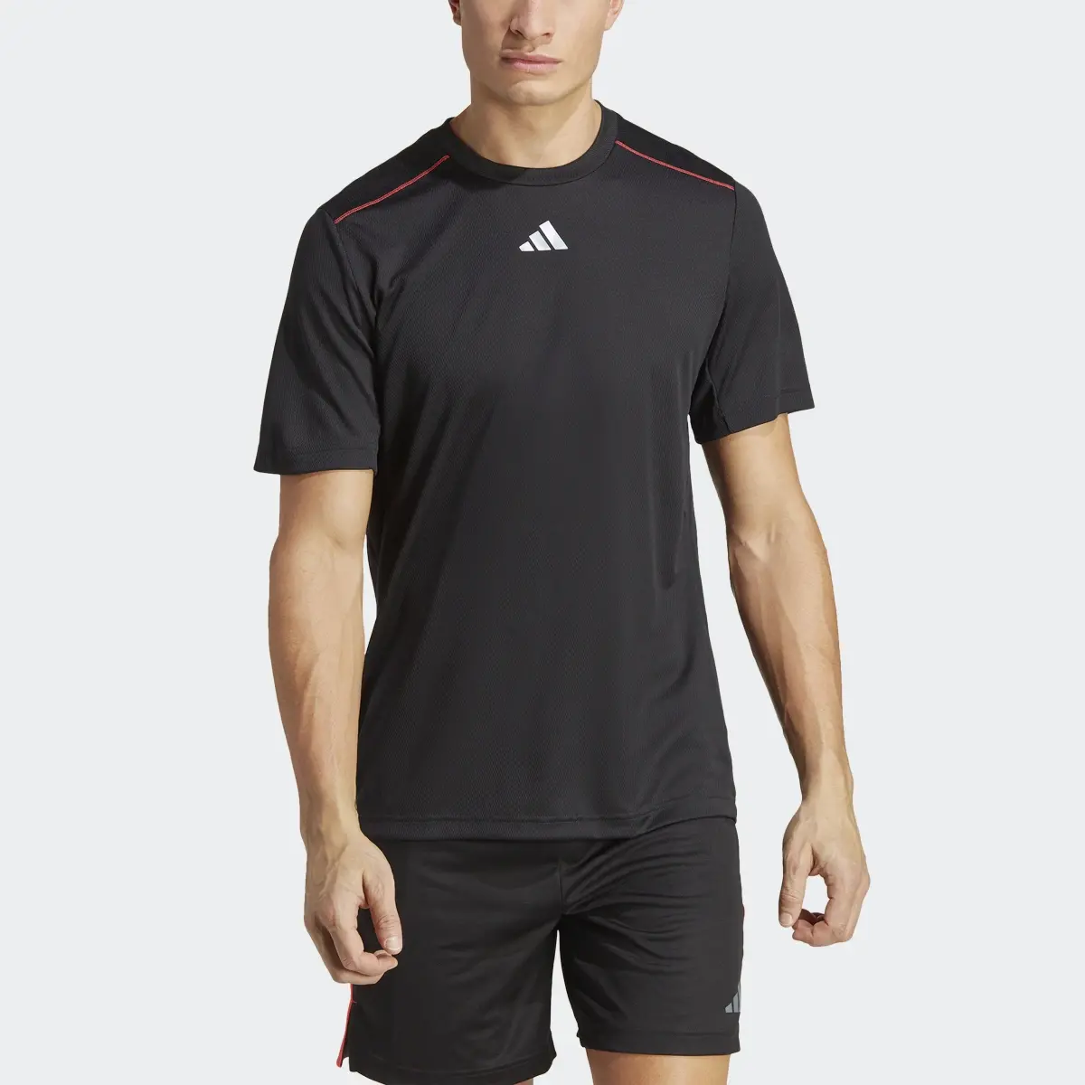 Adidas Workout Base Logo Tee. 1