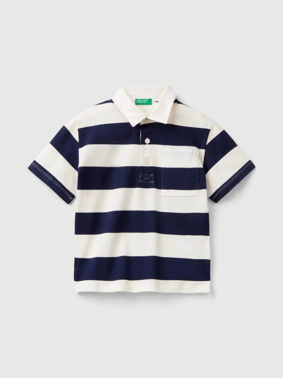 Benetton rugby polo with pocket. 1