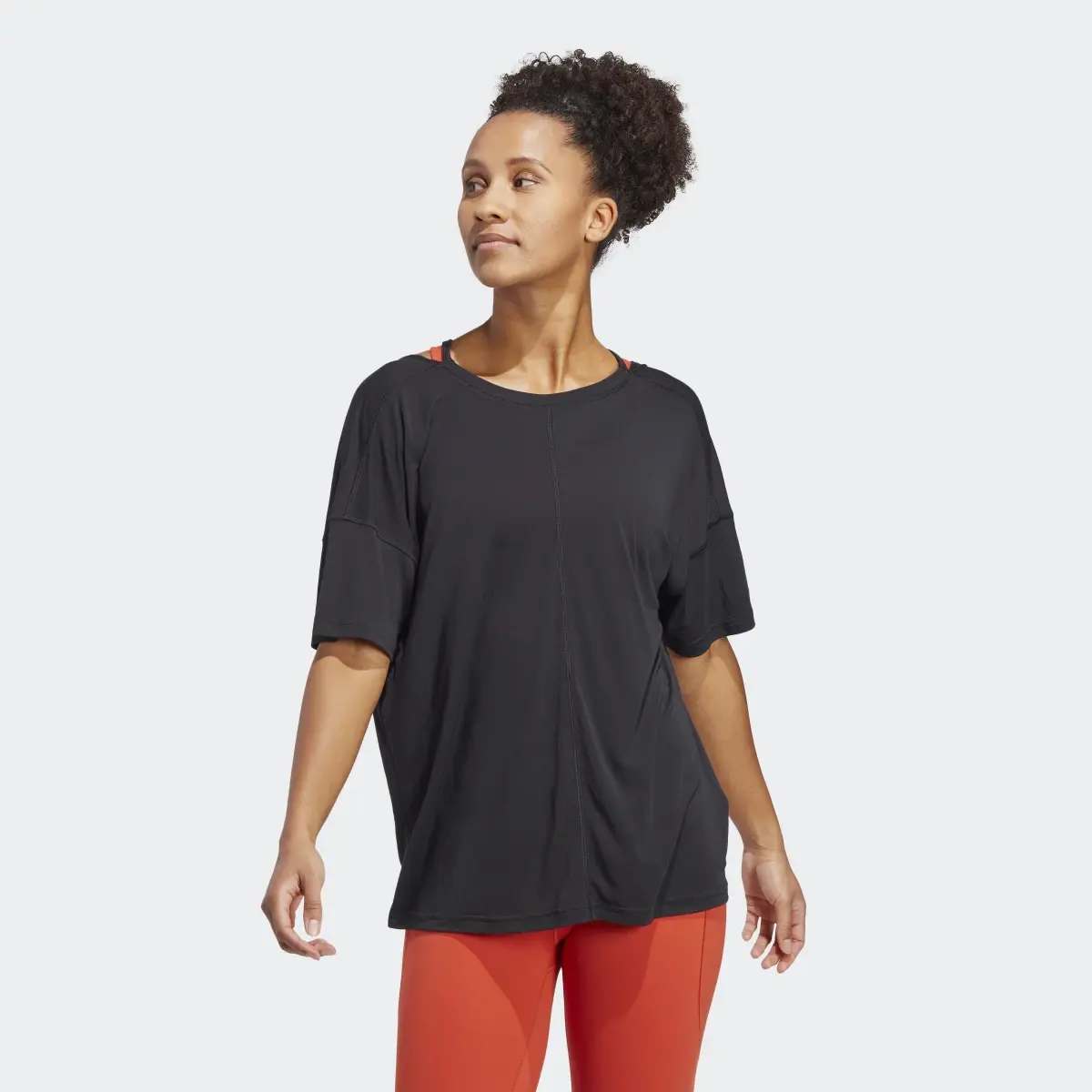 Adidas Yoga Studio Oversized Tee. 2