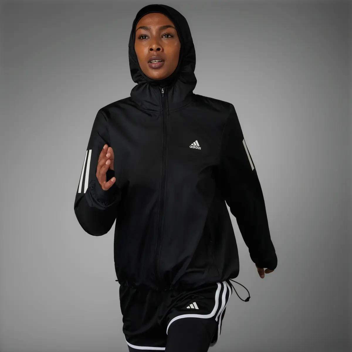 Adidas Own the Run Hooded Running Rüzgarlık. 1
