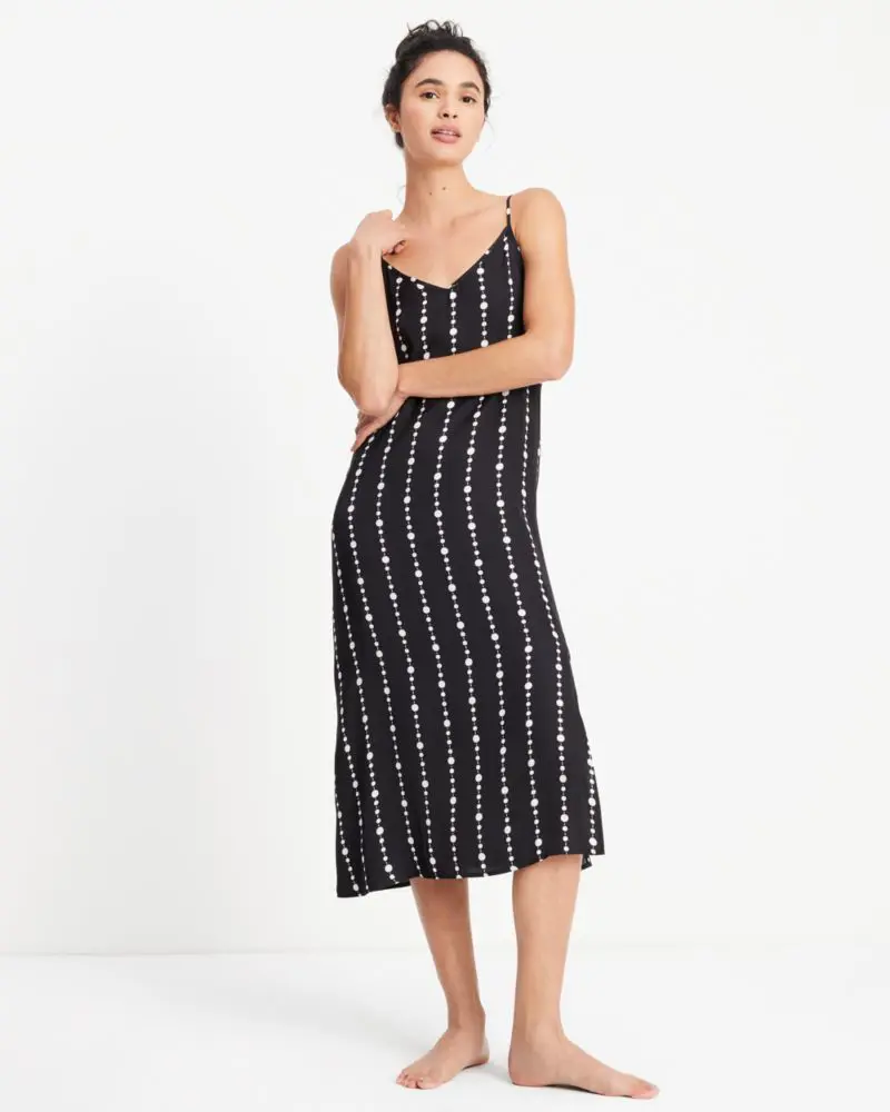 Kate Spade Festive Pearls Midi Slip. 1