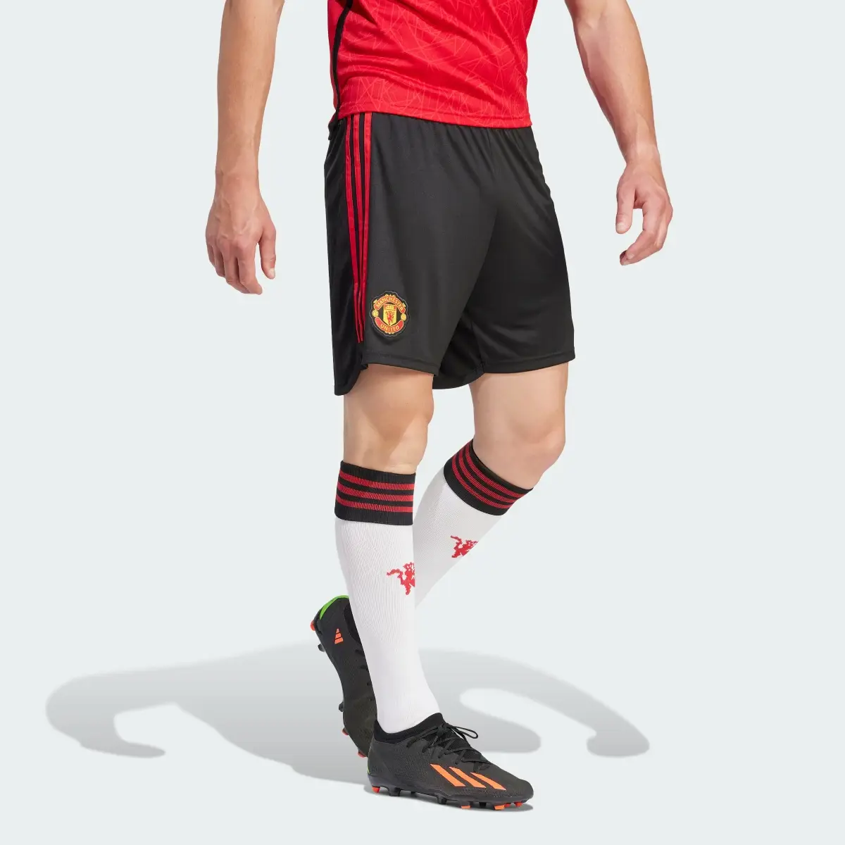 Adidas Manchester United 23/24 Home Shorts. 1