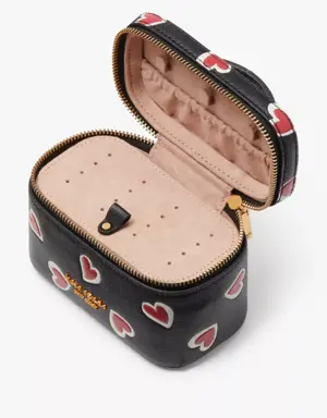 Morgan Stencil Hearts Jewelry Case