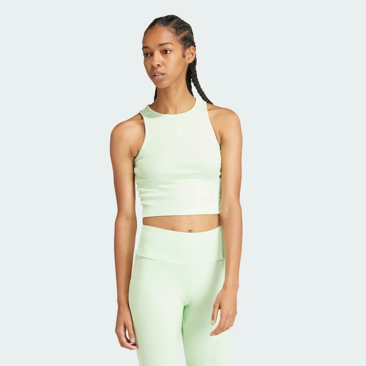 Adidas Essentials Rib Tank Top. 2