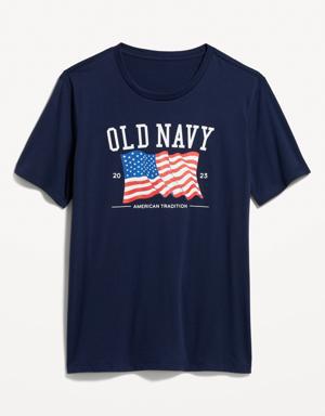 Old Navy Matching "Old Navy" Flag Graphic T-Shirt for Men blue
