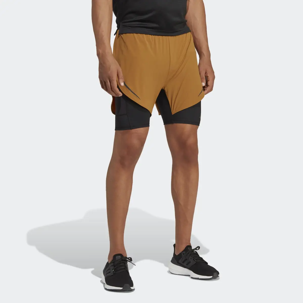 Adidas Shorts de Entrenamiento HEAT.RDY HIIT 2 en 1. 1