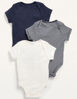 Unisex Bodysuit 3-Pack for Baby blue