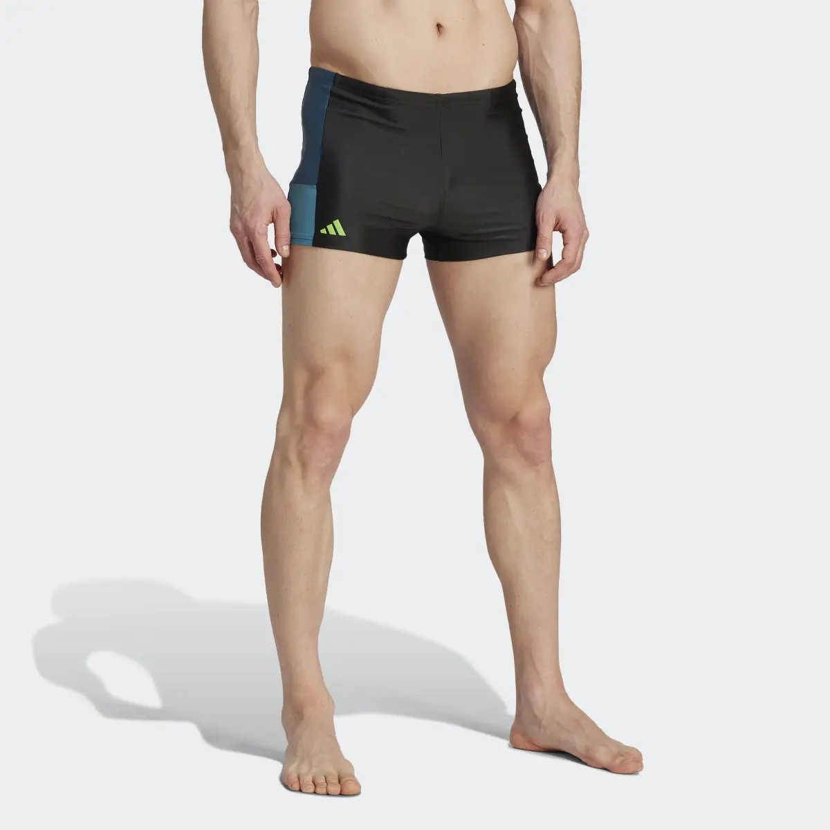 Adidas Colorblock Swim Boxer-Badehose. 1