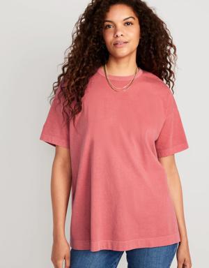 Old Navy Oversized Vintage Tunic T-Shirt for Women pink