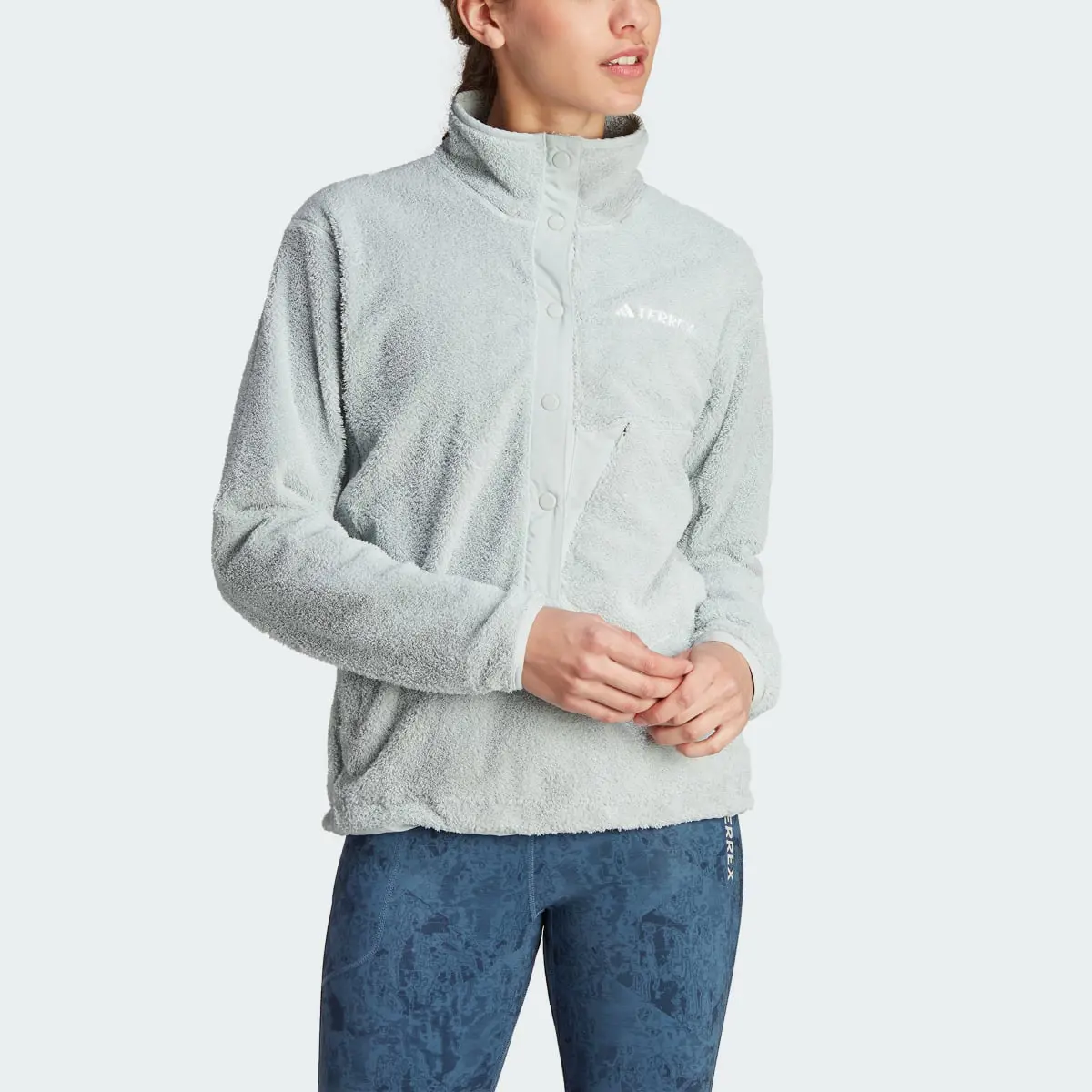Adidas Terrex XPLORIC High-Pile-Fleece Sweatshirt. 1