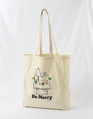American Eagle Snoopy Be Merry Tote. 1
