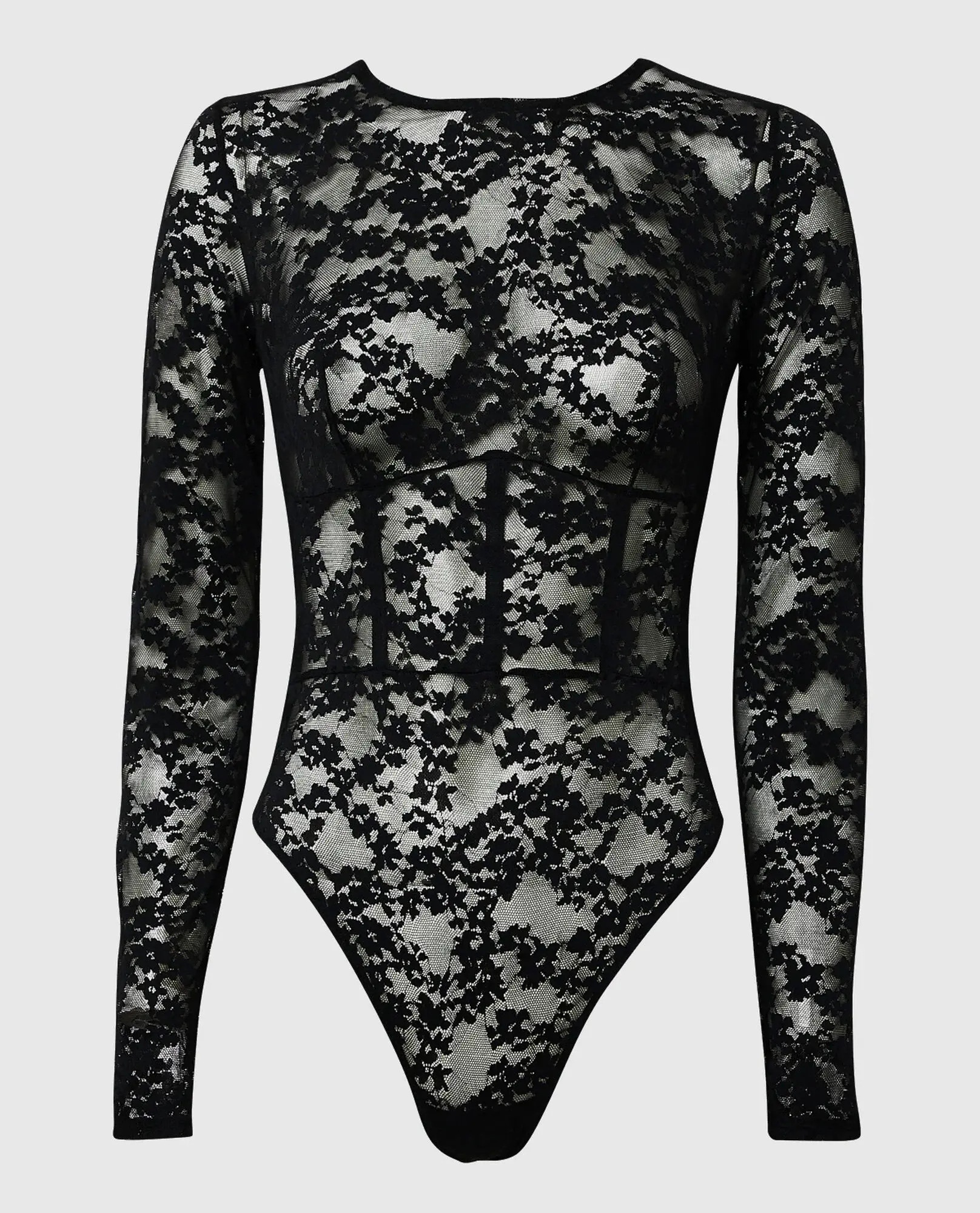 La Senza Long Sleeve Lace Bodysuit. 2