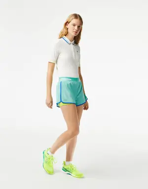 Pantalón corto de mujer Lacoste Tennis con calentadores incorporados