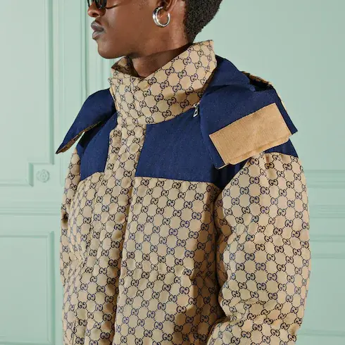 Gucci GG canvas goose down jacket. 2