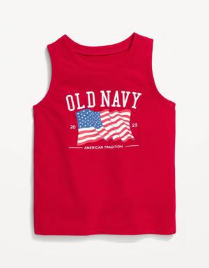 Old Navy Unisex Logo-Graphic Tank Top for Toddler red