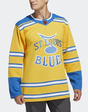 Blues Authentic Reverse Retro Wordmark Jersey