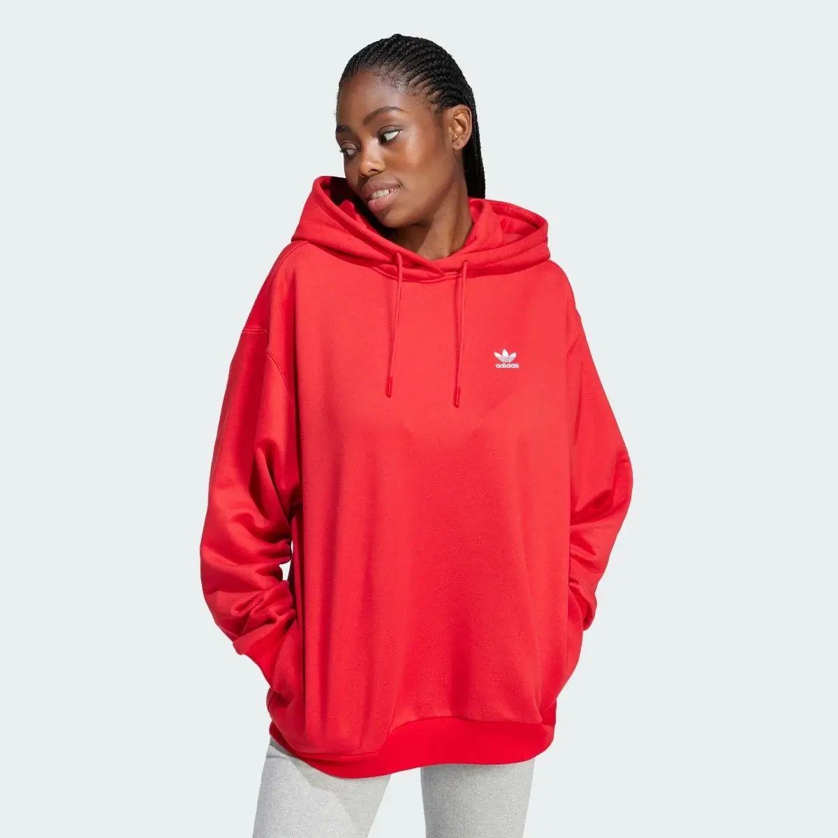 Adidas Trefoil Oversized Hoodie. 2