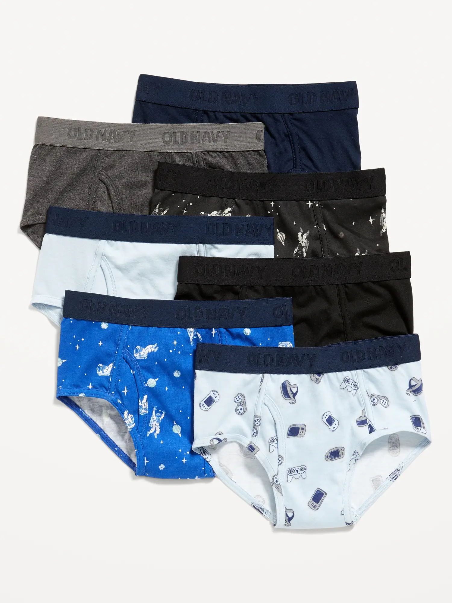 Old Navy Underwear Briefs Variety 7-Pack for Boys blue. 1