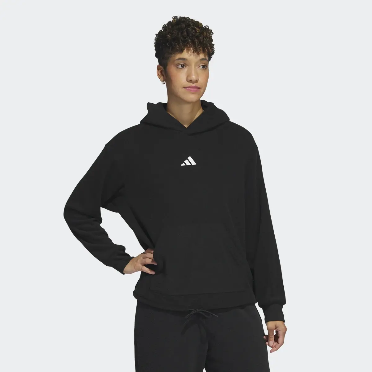 Adidas Select Crop Hoodie. 2