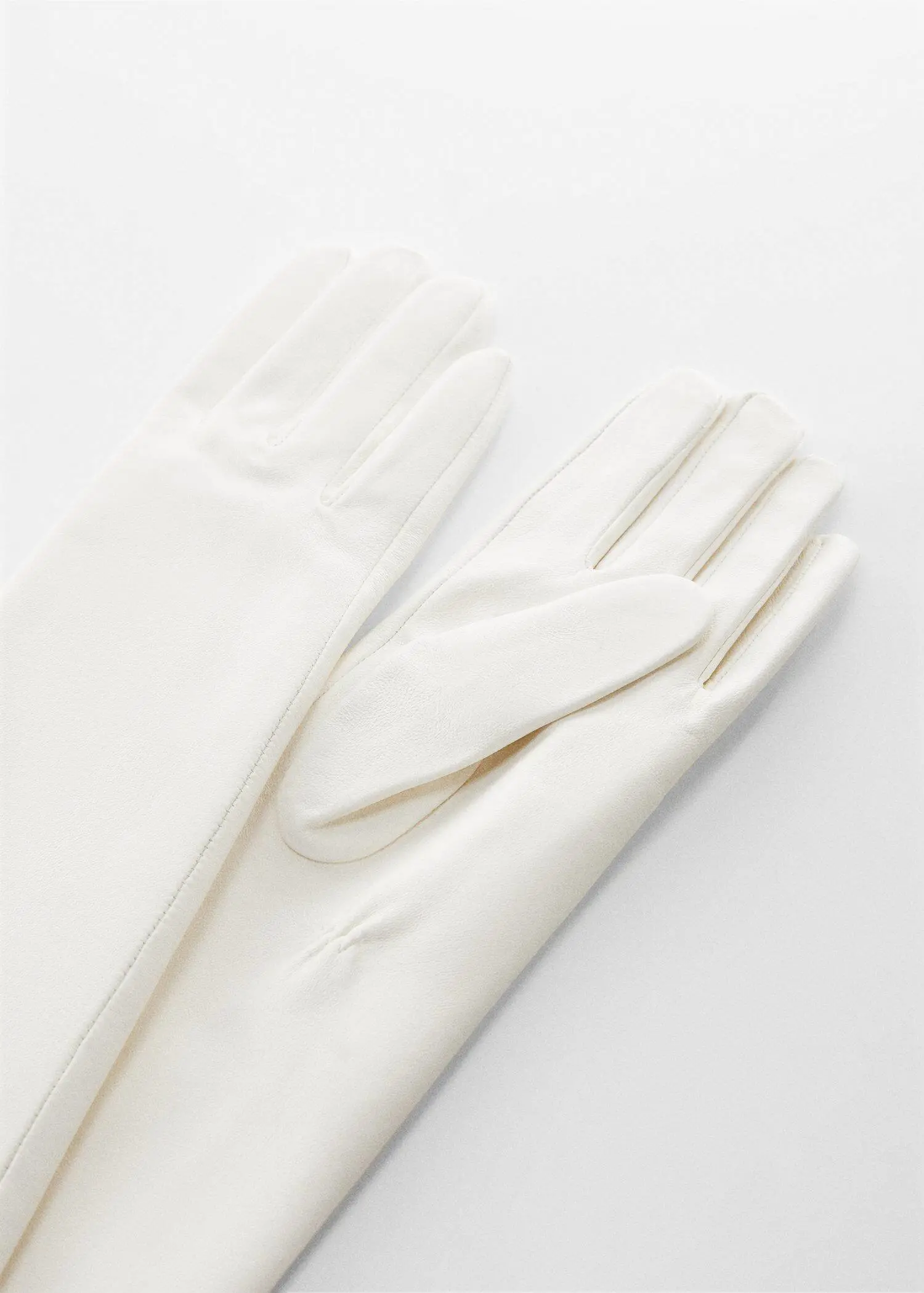 Mango Leather long gloves. 2