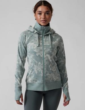 Athleta Triumph Printed Hoodie gray