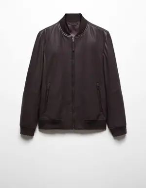 100% nappa leather jacket