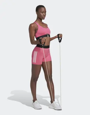 Adidas Hyperglam 3-Stripes Short Leggings. 3 Adidas Hyperglam 3-Stripes Short Leggings. 3