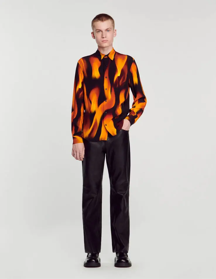 Sandro Flame pattern shirt Login to add to Wish list. 1