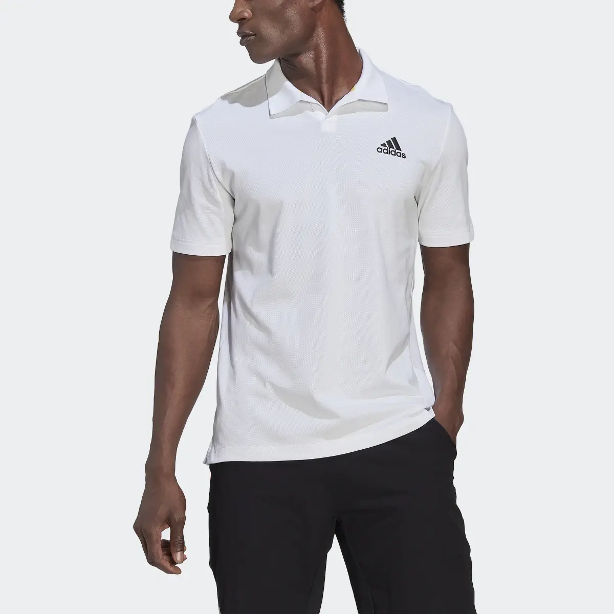 Adidas Clubhouse 3-Bar Tennis Polo Shirt. 1