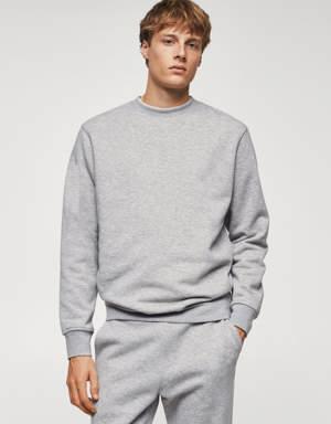 Plush cotton sweatshirt