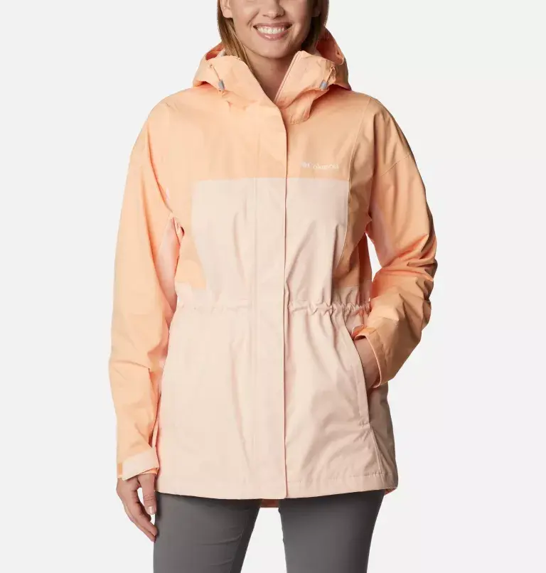Columbia Women's Hikebound™ Long Rain Jacket. 1