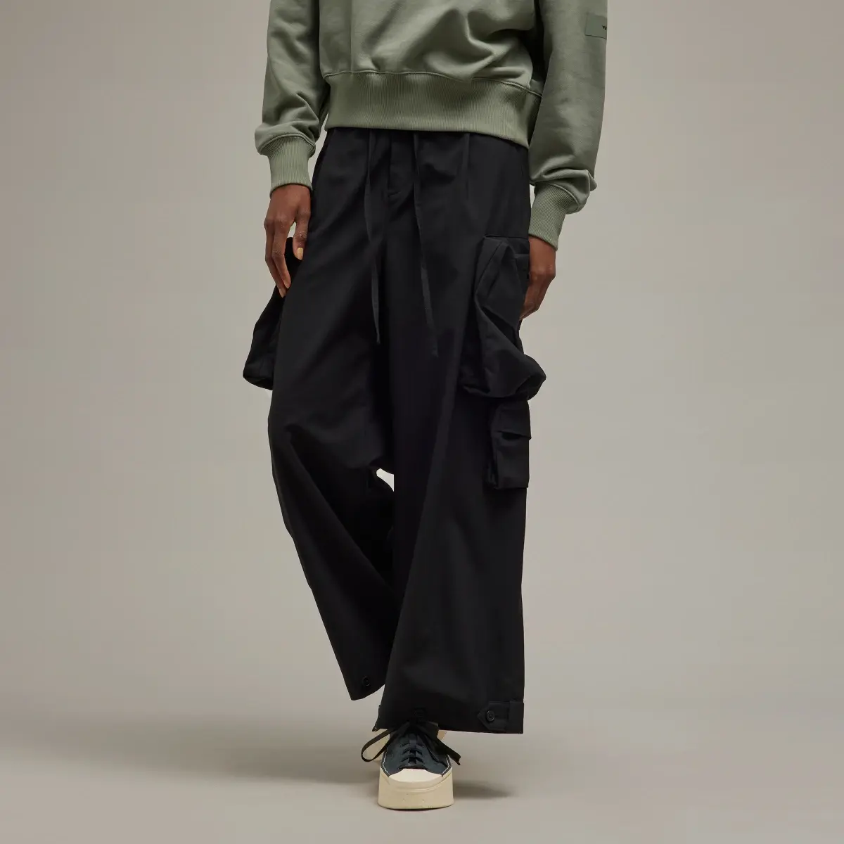 Adidas Y-3 Nylon Cuffed Pants. 1