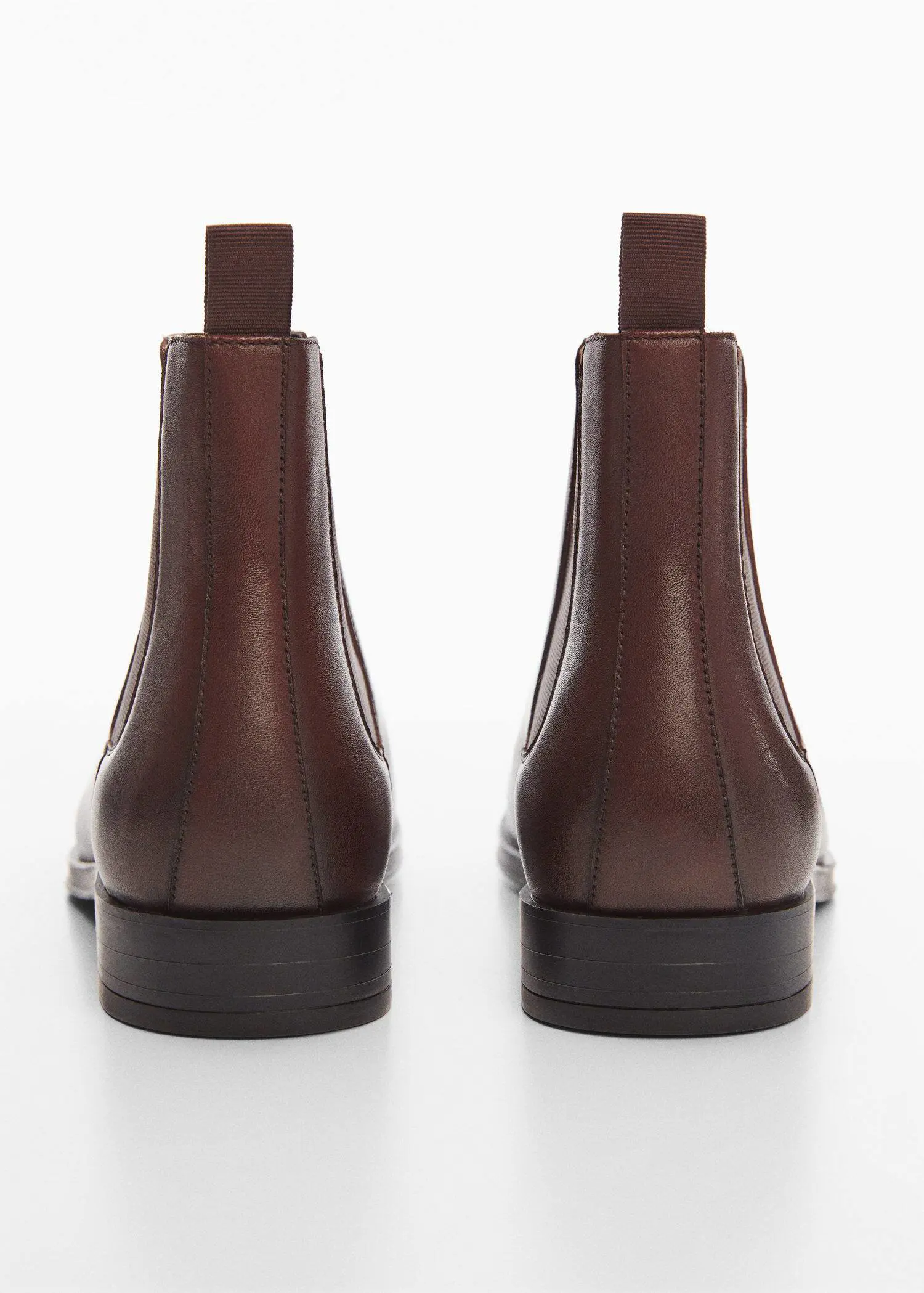 Mango Polished leather chelsea boots. 2