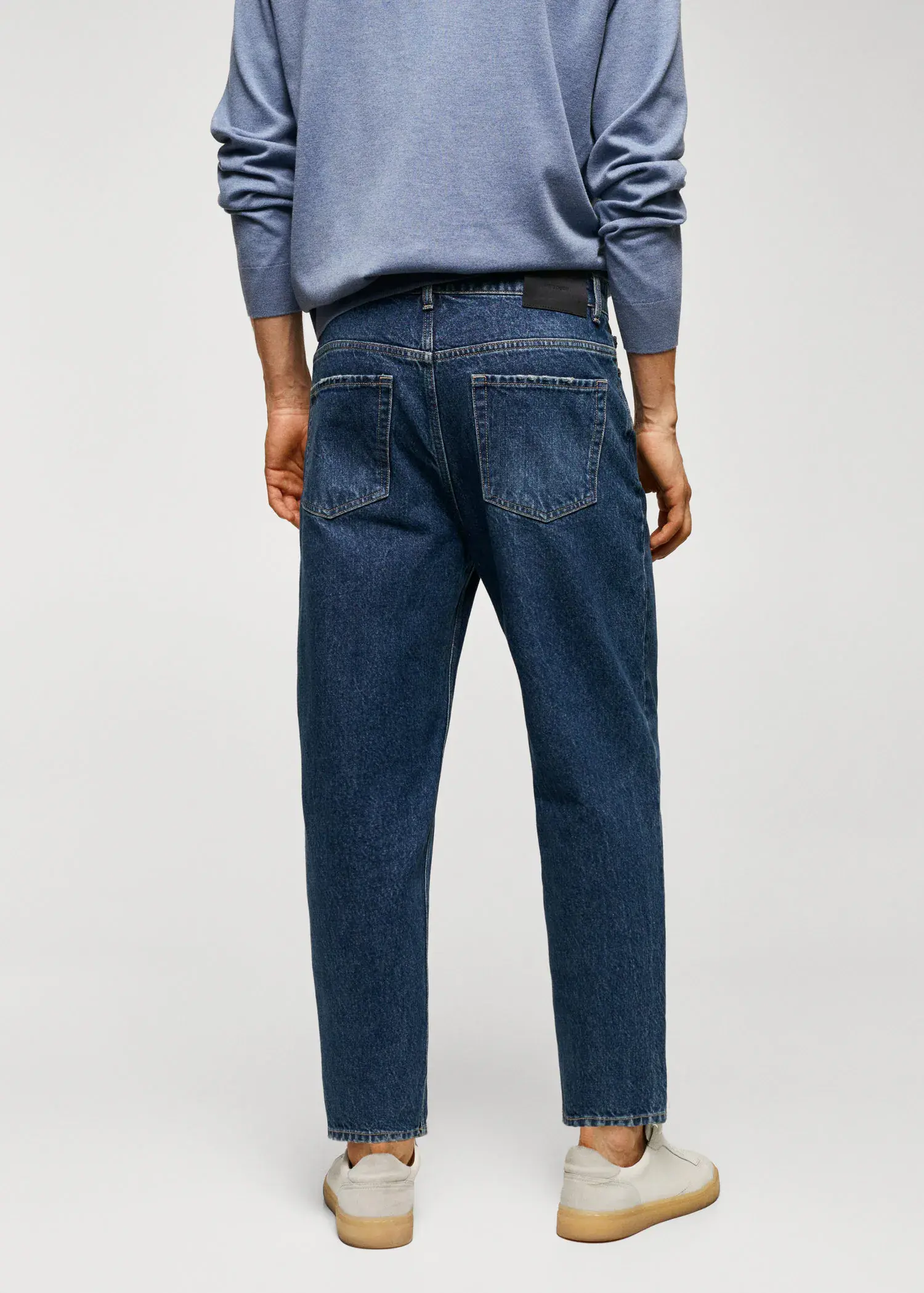 Mango Jeans tapered loose cropped . 3