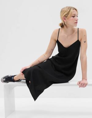 Gap Midi Slip Dress black