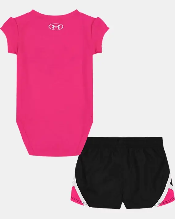 Under Armour Newborn Girls' UA Floating Logo Set. 2