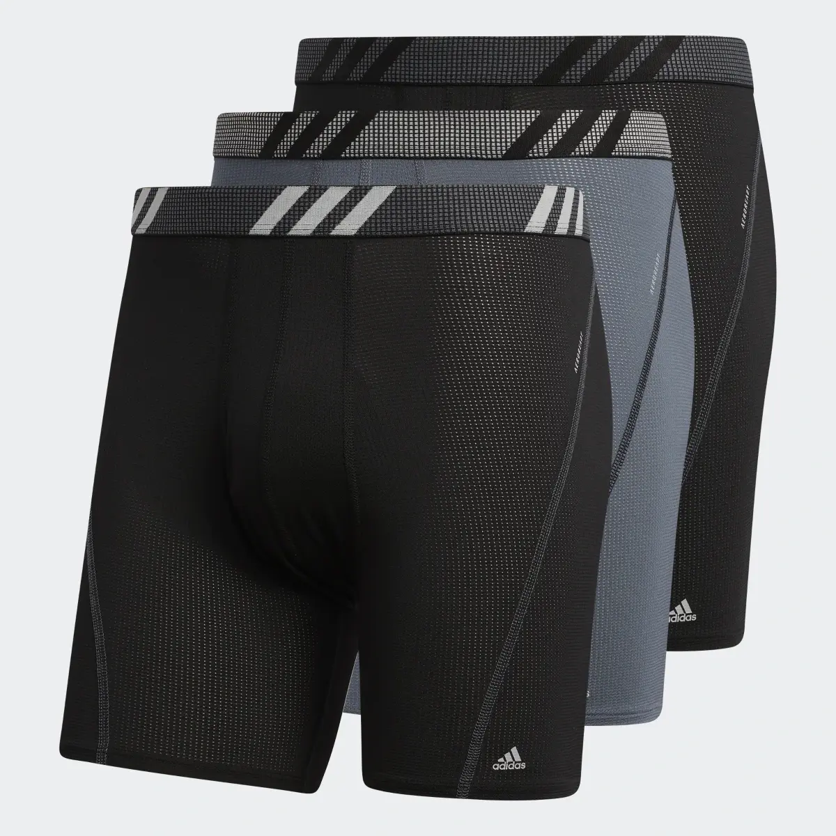 Adidas Performance Mesh Boxer Briefs 3 Pairs. 2