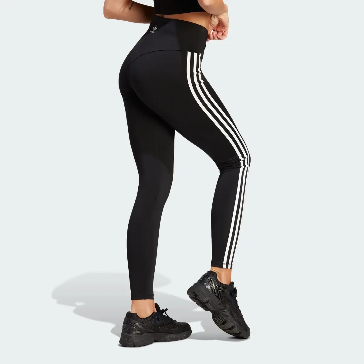 Adidas Leggings de Cós em V 3-Stripes Adicolor Classics. 2