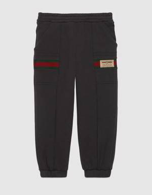 Children's jogging pant with Gucci label