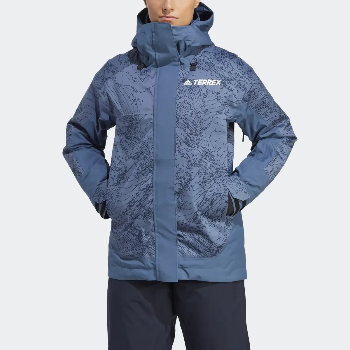 Adidas Terrex 2-Layer Insulated Snow Graphic Jacket. 1
