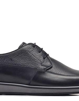 Siyah Casual Bağcıklı Erkek Ayakkabı -12657-