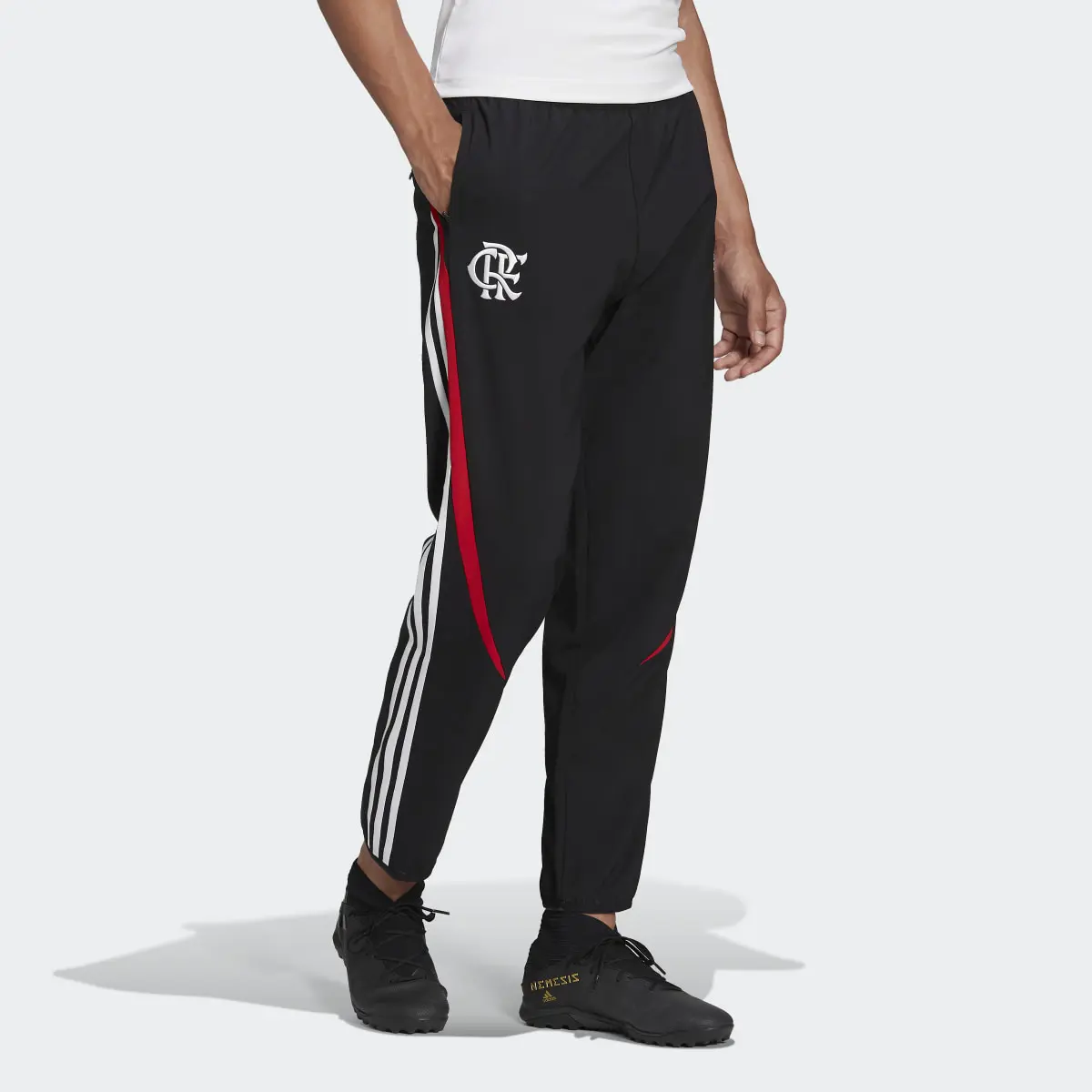 Adidas CR Flamengo Teamgeist Woven Tracksuit Bottoms. 1