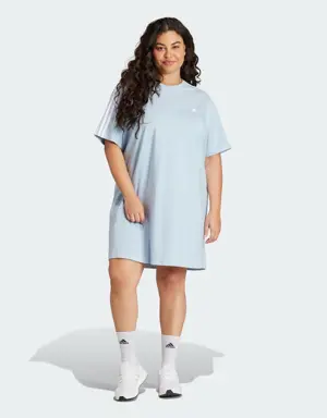 Essentials 3-Stripes Single Jersey Boyfriend Tee Dress (Plus Size)