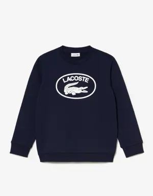 Sweatshirt color block com marca em contraste Lacoste para criança