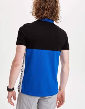 Defacto Renk Bloklu Slim Fit Polo T-shirt. 2 Defacto Renk Bloklu Slim Fit Polo T-shirt. 2