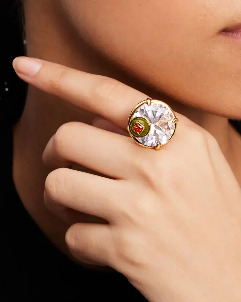 Kate Spade Shaken Or Stirred Cocktail Ring. 2