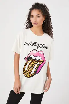 Forever 21 Forever 21 The Rolling Stones Graphic Tee White/Multi. 2