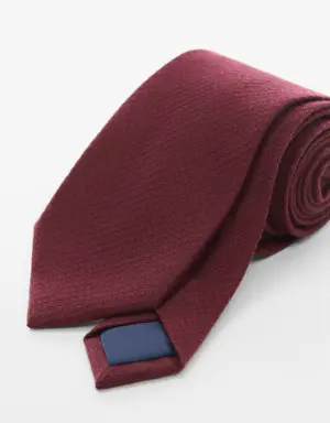 Cravate structurée coton