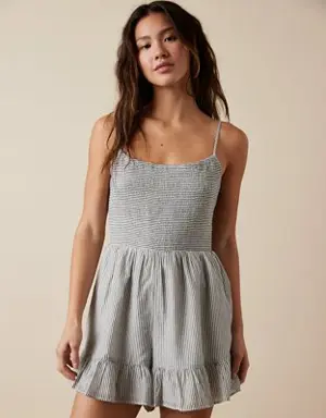 Smocked Cut-Out Romper