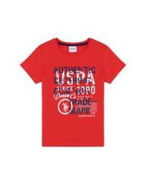 Erkek Çocuk Kırmızı Bisiklet Yaka T-Shirt